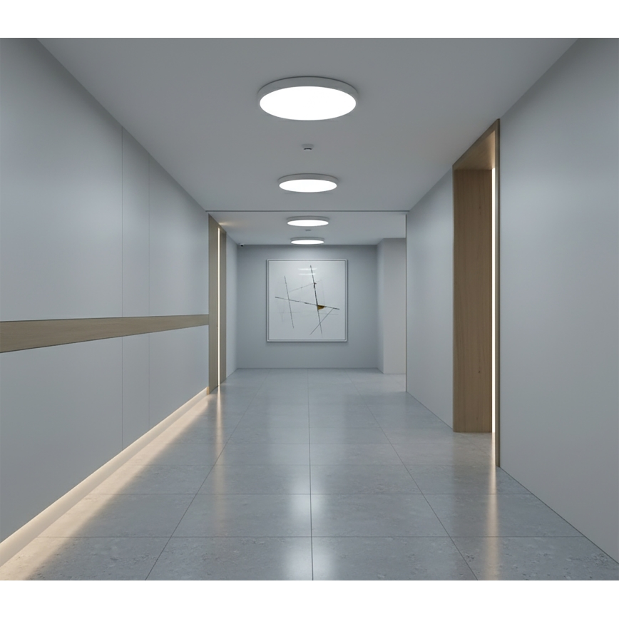 Top Light - LED таванно осветително тяло с датчик за движение REVIT LED/12/18/24W/230V 3000/4000/6500K Ø 30 см бяло