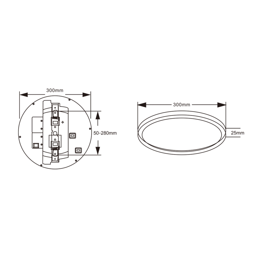 Top Light - LED таванно осветително тяло с датчик за движение REVIT LED/12/18/24W/230V 3000/4000/6500K Ø 30 см бяло