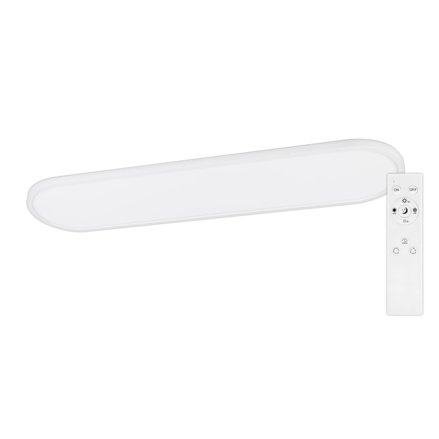 Top Light - Димируемо таванно повърхностно/висящо осветително тяло OVAL LED/36W/230V 3000-6500K бяло + дистанционно управление
