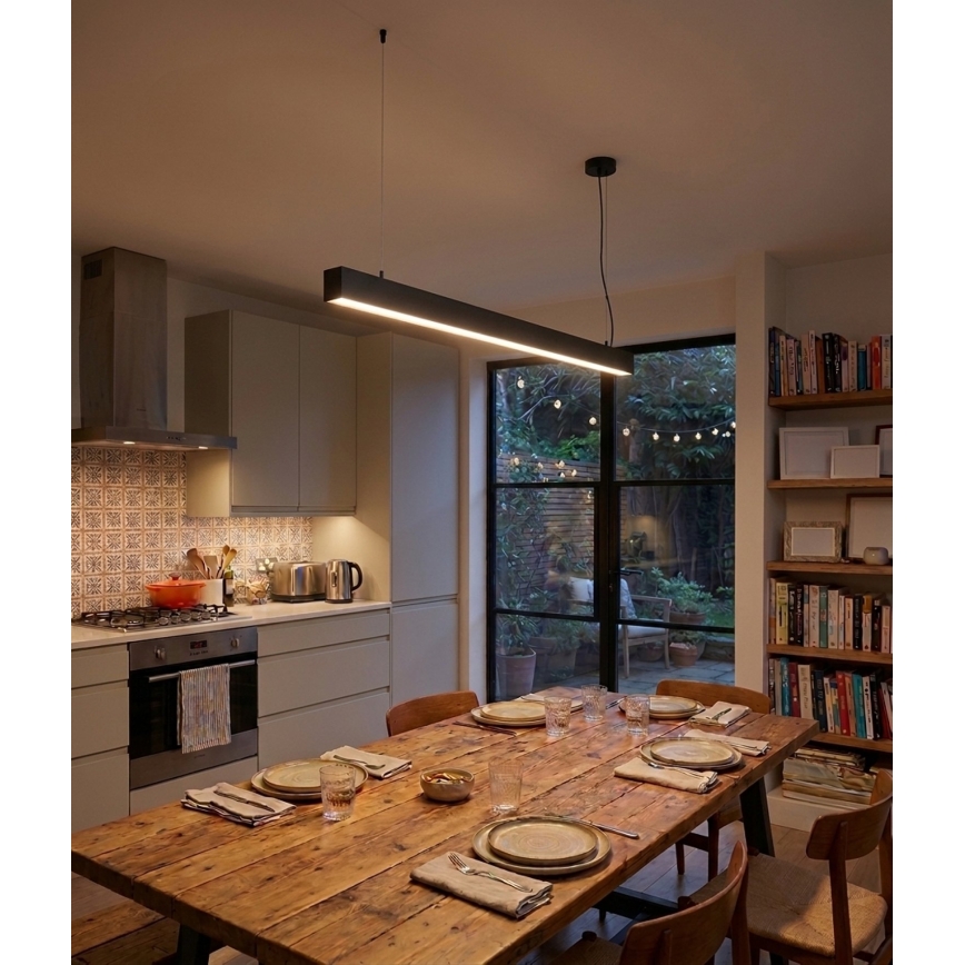 Top Light - LED таванно осветително тяло за повърхностен монтаж/висящо HORIZON LED/40W/230V 3000/4000/6500K черно