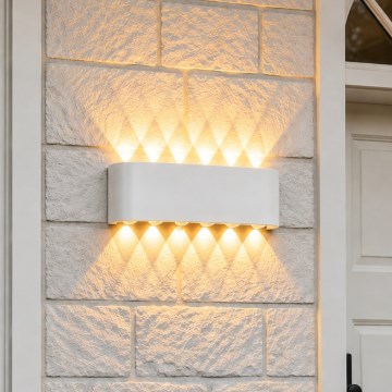 Top Light - LED Външен стенен осветител RAY LED/10W/230V 3000/4000/6500K IP54 бял