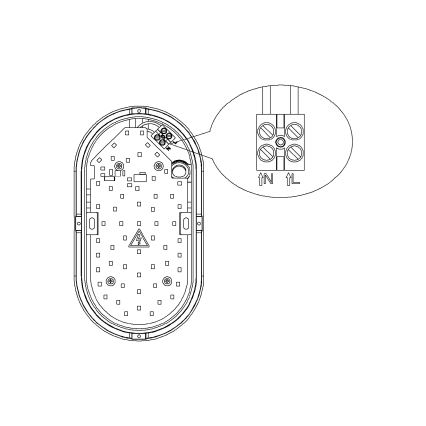 Top Light - LED Външна стена осветление BARI LED/15W/230V 4000K IP54