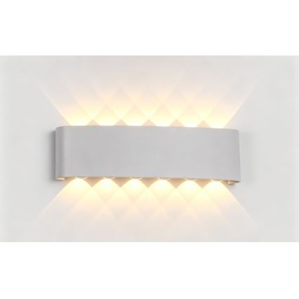 Top Light - LED Външен стенен осветител RAY LED/10W/230V 3000/4000/6500K IP54 бял