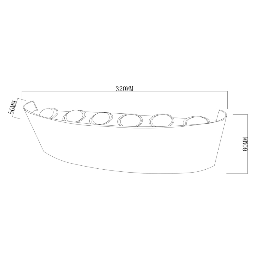 Top Light - LED Външен стенен осветител RAY LED/10W/230V 3000/4000/6500K IP54 бял