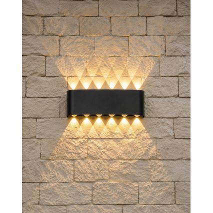 Top Light - LED външно стенно осветително тяло RAY LED/10W/230V 3000/4000/6500K IP54 черно