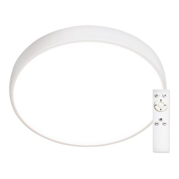 Top Light Metal 40B + д.у. - LED Димируем плафон METAL LED/51W/230V бял + дистанционно управление