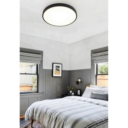 Top Light Metal 40C + д.у. -LED Димируем плафон METAL LED/51W/230V черен + дистанционно управление