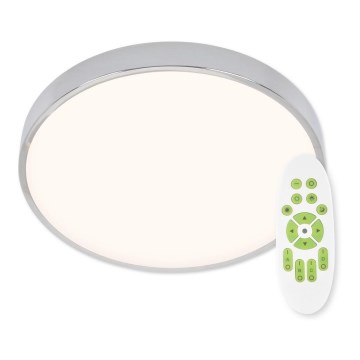 Top Light Метален 40CR + д.у. - LED Димируем плафон METAL LED/51W/230V лъскав хром + дистанционно управление