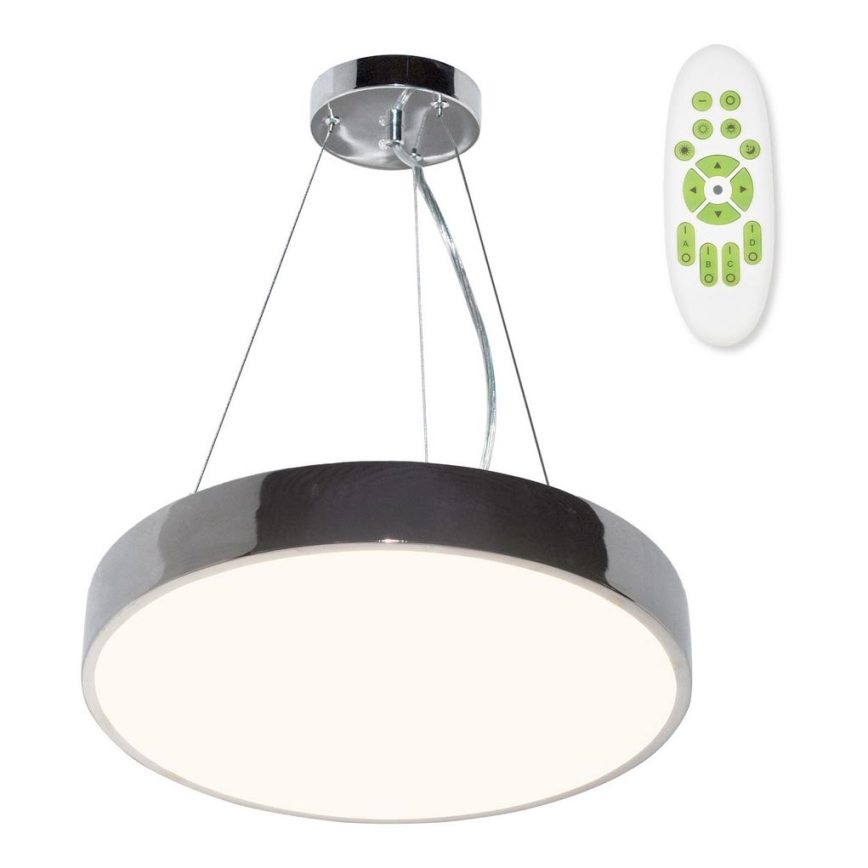 Top Light Метален 40CRZ + д.у. - LED Димируем пендел METAL LED/51W/230V лъскав хром + дистанционно управление