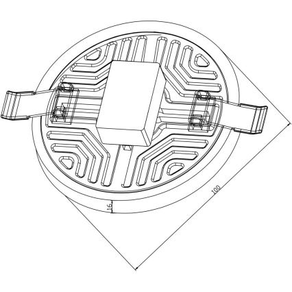 Top Light POLAR K 10 - LED лампа за окачен таван POLAR LED/10W/230V