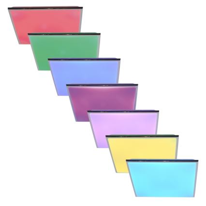 Top Light Silver H MAX SMART - LED RGB Димируем плафон с дистанционно управление SILVER LED/60W/230V Tuya + д.у.