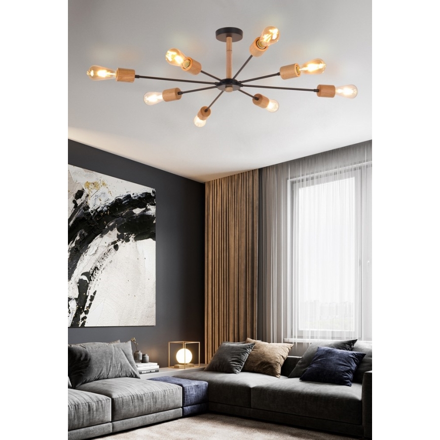 Top Light Star 8 - Висящ полилей STAR 8xE27/40W/230V бор