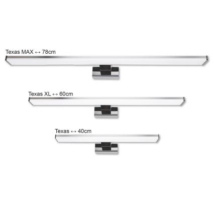 Top Light TEXAS - LED Лампа за огледало в баня TEXAS LED/8W/230V IP44