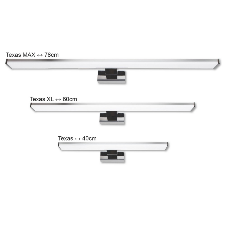 Top Light TEXAS - LED Лампа за огледало в баня TEXAS LED/8W/230V IP44