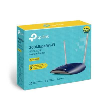 TP-Link - 300 Mbps безжичен N VDSL/ADSL модем и рутер TD-W9960 Wi-Fi