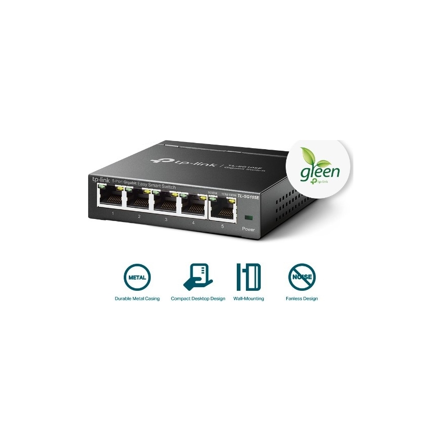 TP-Link - 5-портов гигабитен Easy Smart суич