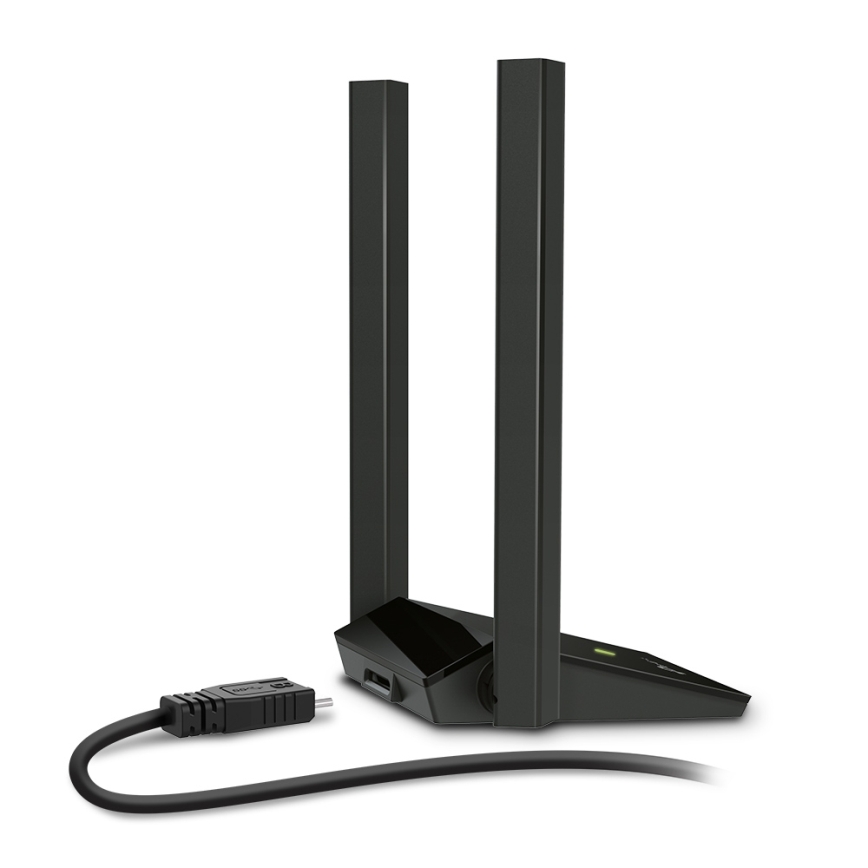 TP-Link - Безжичен USB мрежов адаптер с антени с висок коефициент на усилване Archer T4U Plus Wi-Fi