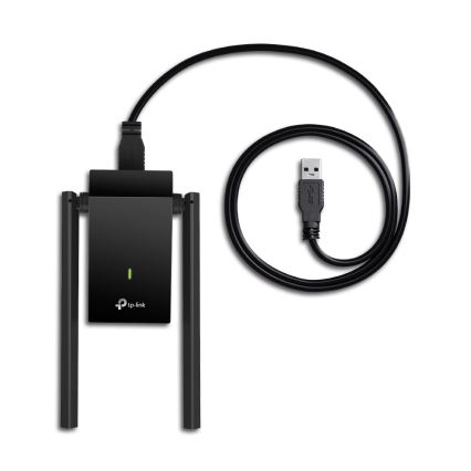 TP-Link - Безжичен USB мрежов адаптер с антени с висок коефициент на усилване Archer T4U Plus Wi-Fi