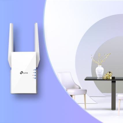 TP-Link - Двулентов Wi-Fi 6 удължител RE505X