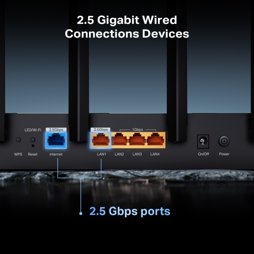 TP-Link - Двулентов Wi-Fi 7 рутер Archer BE400