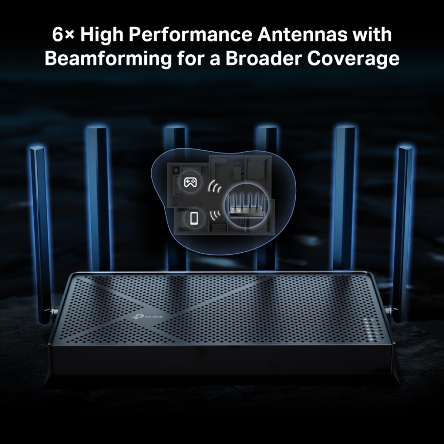 TP-Link - Двулентов Wi-Fi 7 рутер Archer BE400