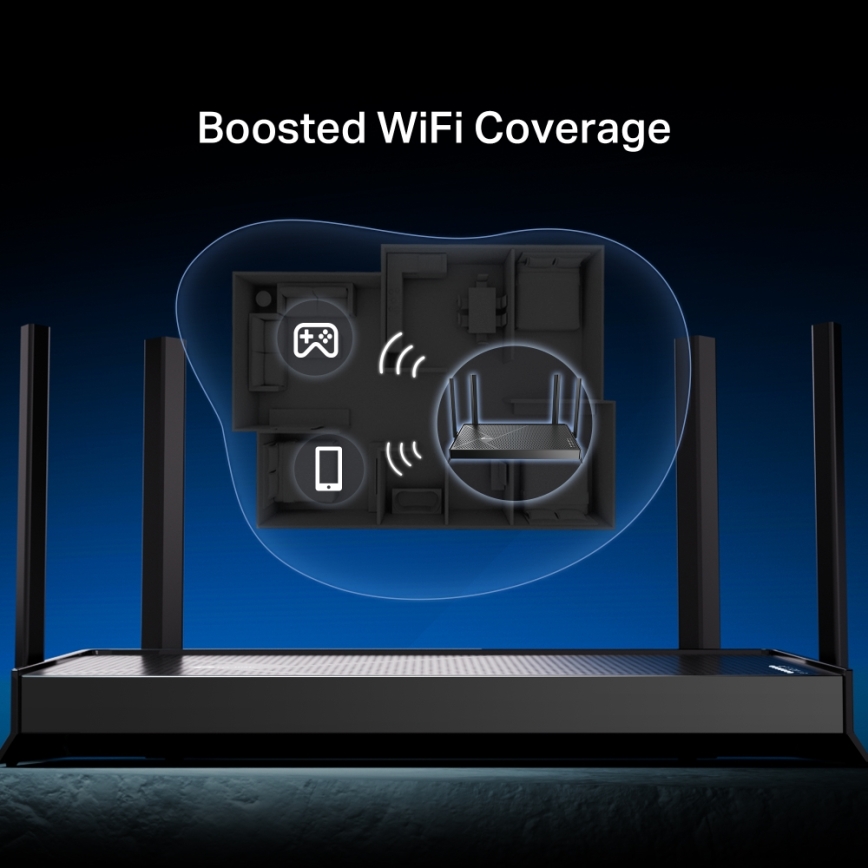 TP-Link - Двулентов Wi‑Fi 7 рутер Archer BE230