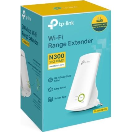 TP-Link - еднолентов Wi-Fi 4 удължител N300