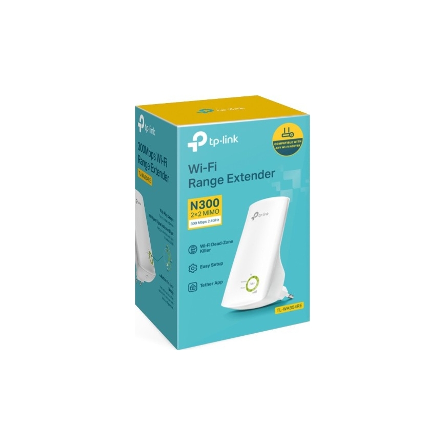 TP-Link - еднолентов Wi-Fi 4 удължител N300