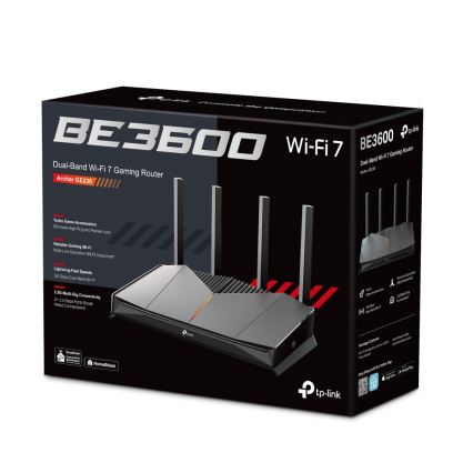 TP-Link - Геймърски двулентов Wi-Fi 7 рутер Archer GE230
