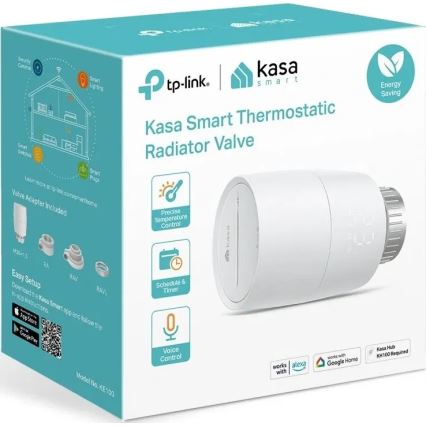 TP-Link - Интелигентна термостатична глава с LCD дисплей 2xAA Tuya