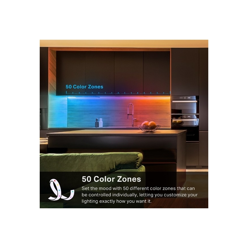 TP-Link - LED RGBW димируема лента 5 m LED/13W/230V Wi-Fi