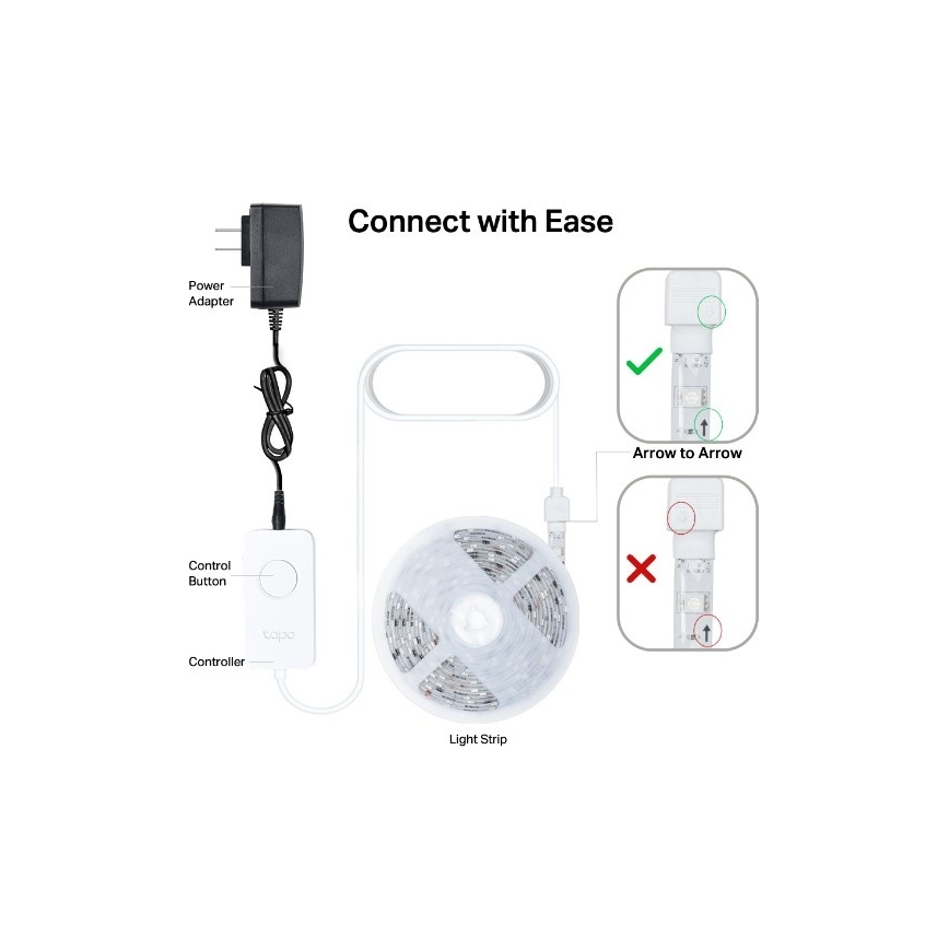 TP-Link - LED RGBW димируема лента 5 m LED/13W/230V Wi-Fi