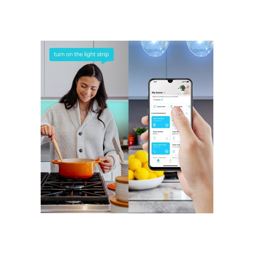 TP-Link - LED RGBW димируема лента 5 m LED/20,5W/230V Wi-Fi