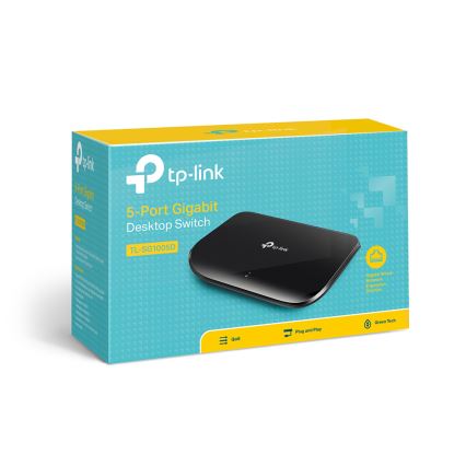 TP-Link - настолен 5-портов гигабитен комутатор