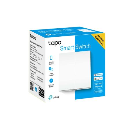 TP-Link - Умен двубутонен ключ за осветление 2xAAA Wi-Fi