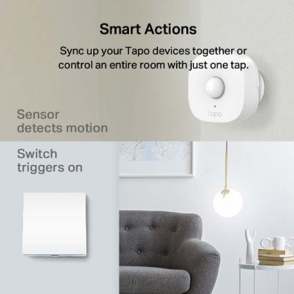 TP-Link - Умен превключвател за осветление 2xAAA Wi-Fi