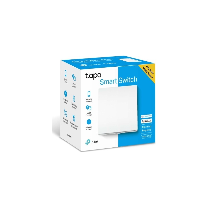 TP-Link - Умен превключвател за осветление 2xAAA Wi-Fi