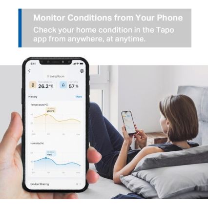 TP-Link - Умен сензор за измерване на температура и влажност 1xCR2450