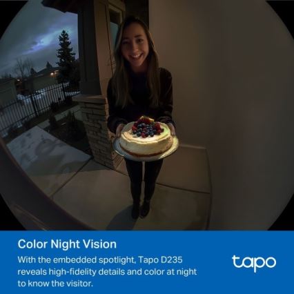 TP-Link - Умен видеозвънец 2K 10000 mAh IP66 Wi-Fi Tuya