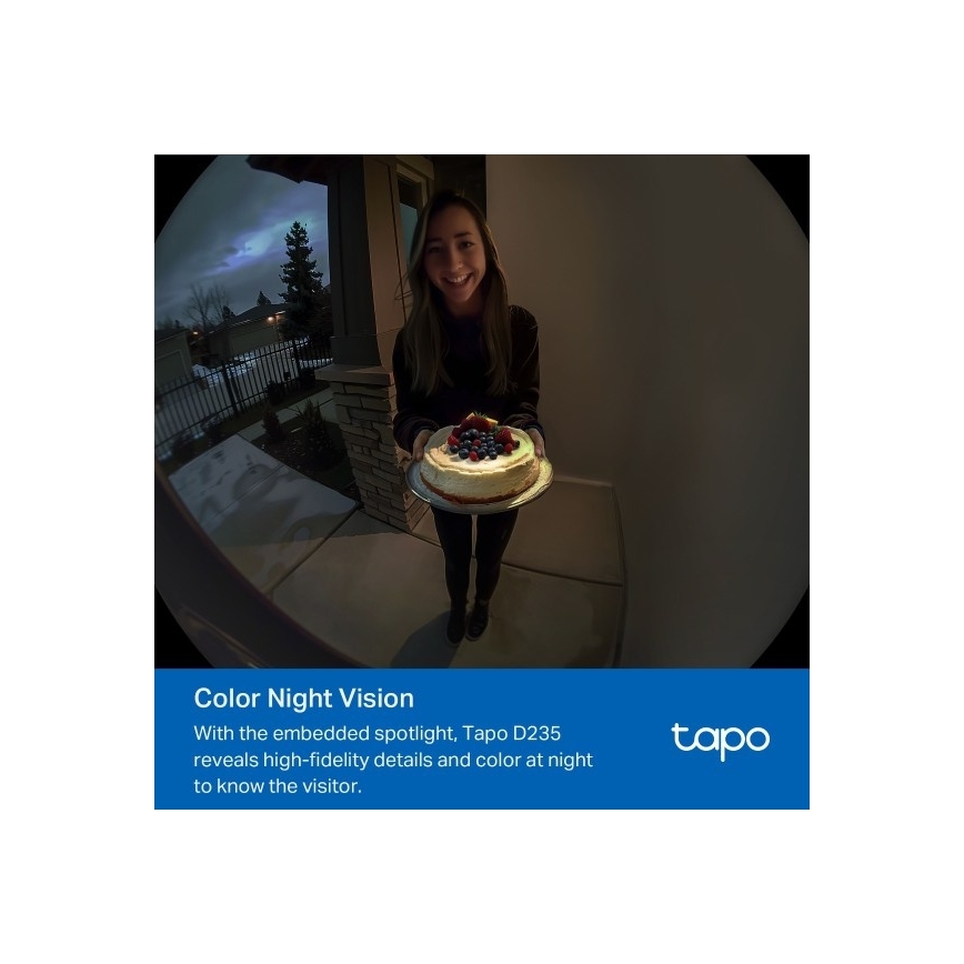 TP-Link - Умен видеозвънец 2K 10000 mAh IP66 Wi-Fi Tuya