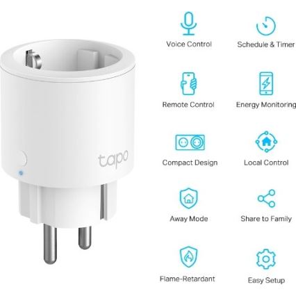 TP-Link - Умен контакт F 3680W с Wi-Fi