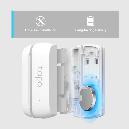 TP-Link - Умен контактен сензор 1xCR2032 Wi-Fi