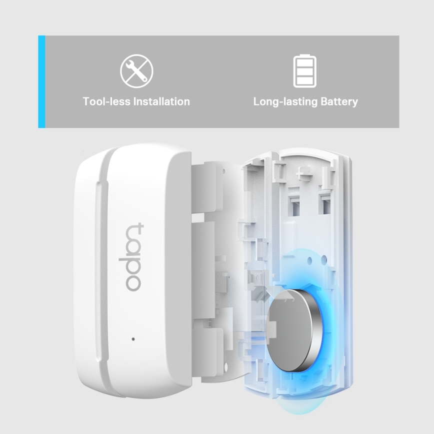 TP-Link - Умен контактен сензор 1xCR2032 Wi-Fi