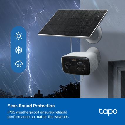 TP-Link - Умна соларна камера 5200 mAh 5V IP65 Wi-Fi