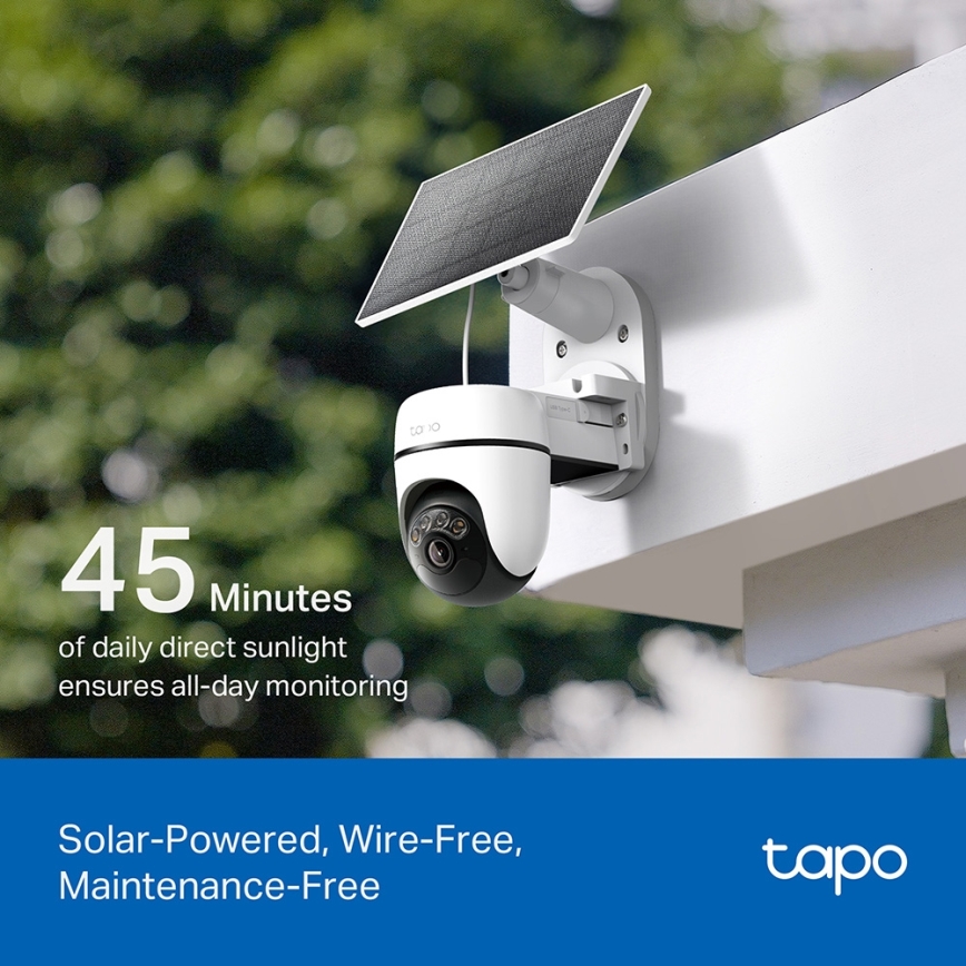 TP-Link - Умна соларна камера 5V IP65 Wi-Fi