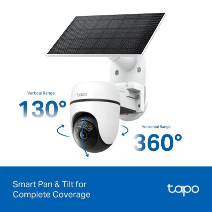 TP-Link - Умна соларна камера 5V IP65 Wi-Fi