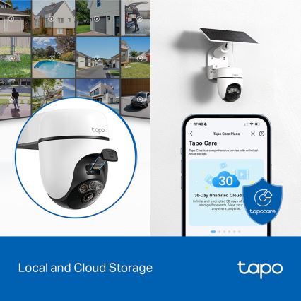 TP-Link - Умна соларна камера 5V IP65 Wi-Fi