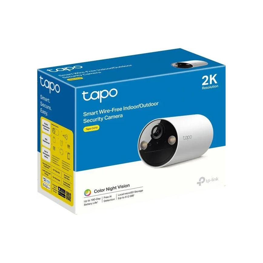 TP-Link - Умна външна камера IP65 Wi-Fi Tuya