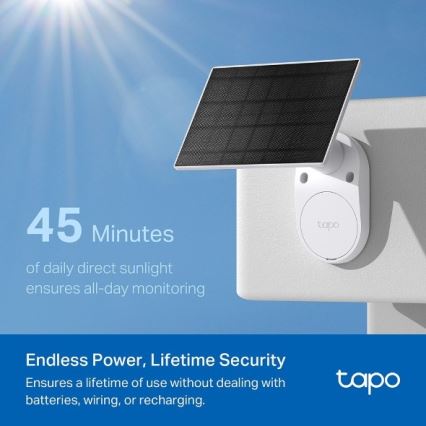TP-Link - Външна соларна камера със сензор IP65 Wi-Fi