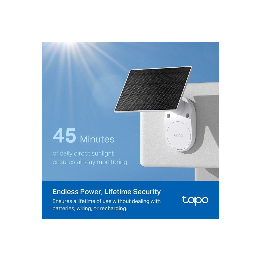 TP-Link - Външна соларна камера със сензор IP65 Wi-Fi